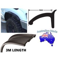 EPDM Rubber Flexible Wheel Flares 3mx70mm Wide Suits Ford Courier PG WL 