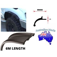 EPDM Rubber Flexible Wheel Flares 6mx88mm Wide Suits Holden Rodeo