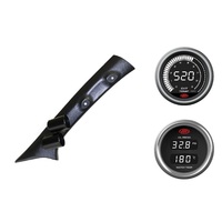 SAAS pillar pod pyro oil/water temp gauges for Toyota Hilux 2005-2015