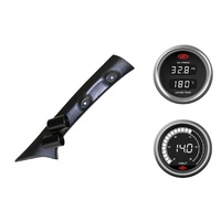 SAAS pillar pod oil/water temp voltmeter gauges for Toyota Hilux 2005-2015