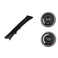 SAAS pillar pod oil pressure water temp gauges for Toyota Hilux 1997-2005