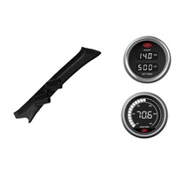 SAAS pillar pod boost/pyro water temp gauges for Toyota Hilux 1997-2005