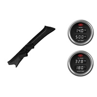 SAAS pillar pod boost/pyro oil/water temp gauges for Toyota Hilux 1997-2005