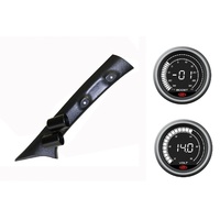 SAAS pillar pod boost/vacuum voltmeter gauges for Toyota Hilux 2015-2021