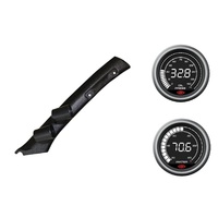 SAAS pillar pod oil pressure water temp gauges for Toyota Landcruiser 100 Series