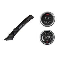 SAAS pillar pod boost/pyro oil pressure gauges for Toyota Landcruiser 100 Series