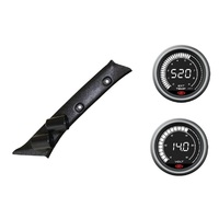 SAAS pillar pod pyro volt gauges for Toyota Prado 90 1996-2002