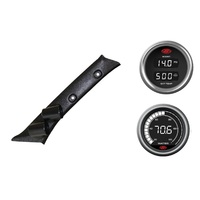 SAAS pillar pod boost/pyro water temp gauges for Toyota Prado 90 1996-2002