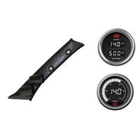 SAAS pillar pod boost/pyro voltmeter gauges for Toyota Prado 90 1996-2002