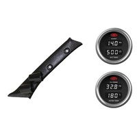 SAAS pillar pod boost/pyro oil/water temp gauges for Toyota Prado 90 1996-2002