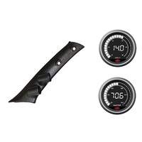 SAAS pillar pod volt water temperature gauges for Toyota Prado 120 2002-2009