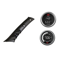 SAAS pillar pod boost/pyro water temp gauges for Toyota Prado 120 2002-2009