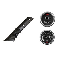 SAAS pillar pod boost/pyro oil pressure gauges for Toyota Prado 120 2002-2009