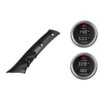 SAAS pillar pod boost/pyro oil/water temp gauges for Toyota Prado 120 2002-2009