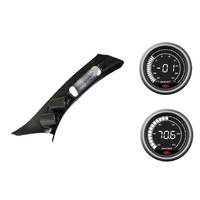 SAAS pillar pod boost/vacuum water temp gauges for Toyota Landcruiser 200 Series
