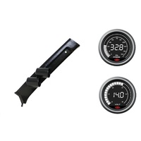 SAAS pillar pod oil pressure voltmeter gauges for Toyota Landcruiser 70 Series With Curtain Air Bags