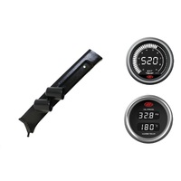 SAAS pillar pod pyro oil pressure gauges for Toyota Landcruiser 70 Series With Curtain Air Bags