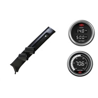 SAAS pillar pod boost/pyro water temp gauges for Toyota Landcruiser 70 Series With Curtain Air Bags