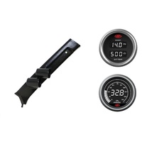SAAS pillar pod boost/pyro oil pressure gauges for Toyota Landcruiser 70 Series With Curtain Air Bags