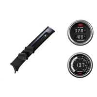 SAAS pillar pod oil/water temp boost gauges for Toyota Landcruiser 70 Series With Curtain Air Bags
