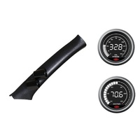 SAAS pillar pod oil pressure water temp gauges for Mitsubishi Triton MN Airbags