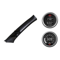 SAAS pillar pod boost/pyro oil pressure gauges for Mitsubishi Triton MN Airbags