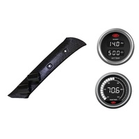 SAAS pillar pod boost/pyro water temp gauges for Mitsubishi Pajero NM NP