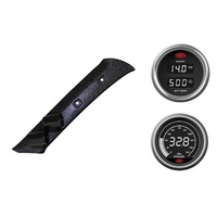 SAAS pillar pod boost/pyro oil pressure gauges for Mitsubishi Pajero NM NP