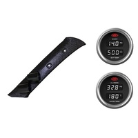 SAAS pillar pod boost/pyro oil/water temp gauges for Mitsubishi Pajero NM NP