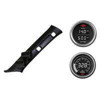 SAAS pillar pod boost/pyro oil pressure gauges for Mitsubishi Pajero NS-NX