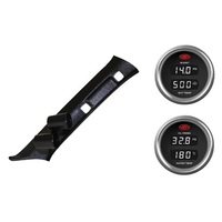 SAAS pillar pod boost/pyro oil/water temp gauges for Mitsubishi Pajero NS-NX