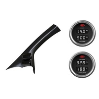 SAAS pillar pod boost/pyro oil/water temp gauges for Nissan Navara D40 2006-2015