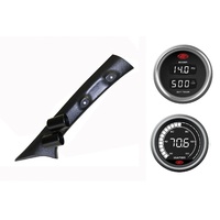 SAAS pillar pod boost/pyro water temp gauges for Nissan Navara D23 NP300