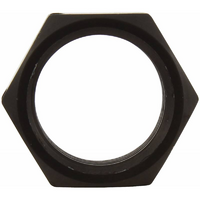 Aluminium Jam Nut 5/8-18 L/H Thread With 3/4 Hex Black