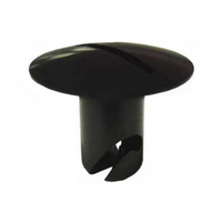 Dzus Fastener Black Aluminium Big Oval Head Fastener 7/16" x .500 Grip (Each)