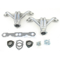 Patriot Ceramic Coated Tight Tuck Headers Suit SB Chev 1-5/8" Primary Pipe With 2-1/2" Collector, Round Port