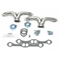 Patriot Ceramic Coated Tight Tuck Headers Suit SB Chev 1-5/8" Primary Pipe With 2-1/2" Collector, Oval Port