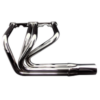 Patriot Chrome Sprint T-Bucket Header Suit SB Chev 1-5/8" Primary Pipe With 2-1/2" Collector, Round Port