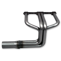 Patriot Raw Finish 32 Hi-Boy Headers Suit SB Chev 1-5/8" Primary Pipe With 2-1/2" Collector, Round Port