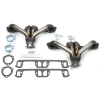 Patriot Raw Finish Tight Tuck HeadersSuit SB Chrysler 318-360 1-5/8" Primary Pipe With 2-1/2" Collector, Square Port