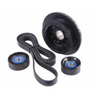 PowerBond Harmonic Balancer Pulley Under Drive Kit For Holden Commodore VZ-VE 3.6L OHC Alloy Tech V6 20% Under Drive PB-K007