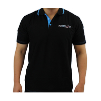 Proflow CORPERATE POLO BLACK/BLUE Large