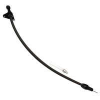 Proflow Transmission Dipstick Braided Stainless Steel Black Black Handle Bellhousing Mount Chrysler A-904 Each PFE-R5108BK
