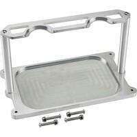 Proflow Universal Deluxe Raw Billet Aluminium Battery Mount 2-Bolt Top Mount Kit  PFE-R6329