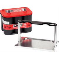 Proflow Battery Hold-Down, Optima 34/78 or 34 Series, Billet Aluminium, All Black Finish