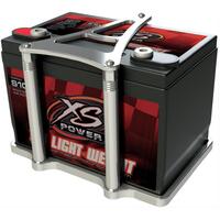 Proflow Deluxe Battery Mount Hold Down, Universal & XS Power, Billet Aluminium, Polished