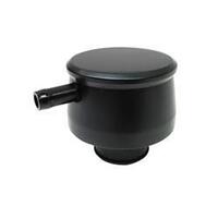 Proflow Breather Cap, Push-In with Tube Smooth,Black Aluminum