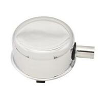 Proflow Push-In Breather Steel Chrome 2-3/4 in. Diameter with 1 inch Neck wuth Breather Tube PFE-R9241