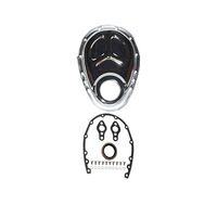 Proflow Timing Chain Cover Kit SB For Chevy with Seal / Gaskets / Hardware (Chrome Steel) PFE-TC7122KIT