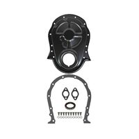 Proflow Timing Chain Cover Kit For Chevy Big Block 396-454 with Seal / Gasket / Hardware (Black Steel) PFE-TC7221BKKIT